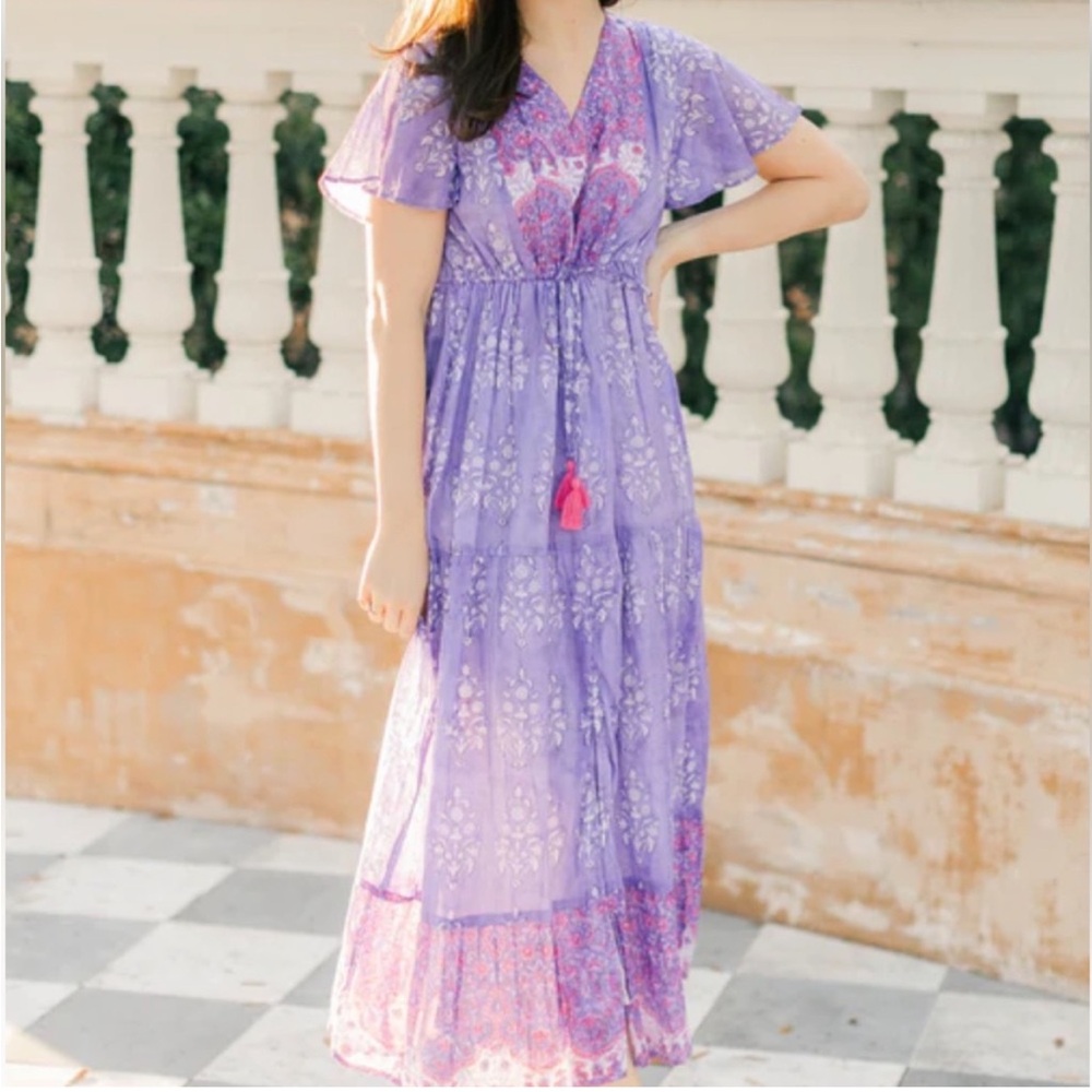 Clara Purple Maxi Dress